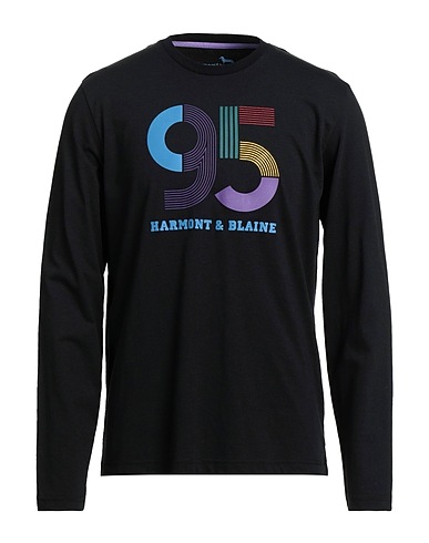HARMONT & BLAINE T-shirt Black 100% Cotton