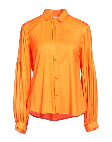 EMMA & GAIA Solid colour shirts & blouses Orange 100% Viscose