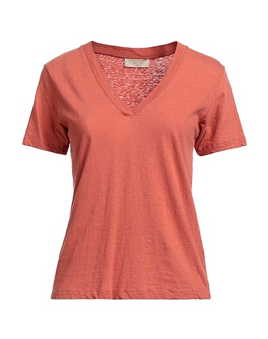 MOMONÍ Basic T-Shirt Coral 70% Cotton, 30% Linen