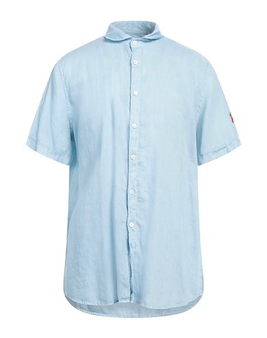 COOPERATIVA PESCATORI POSILLIPO Linen shirt Sky blue 100% Linen