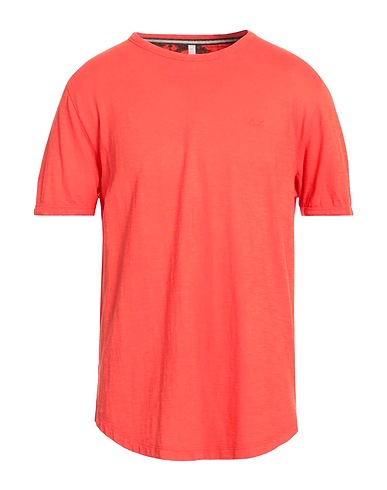 SUN 68 Basic T-Shirt Tomatenrot 100% Baumwolle
