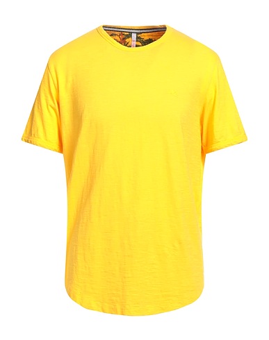 SUN 68 Basic T-Shirt Yellow 100% Cotton