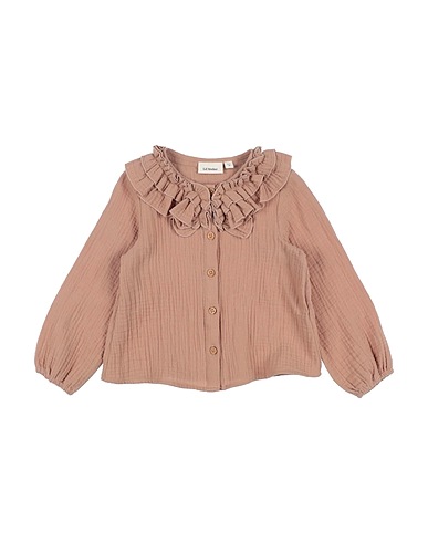 LIL' ATELIER Solid color shirts & blouses Light brown 100% Organic cotton