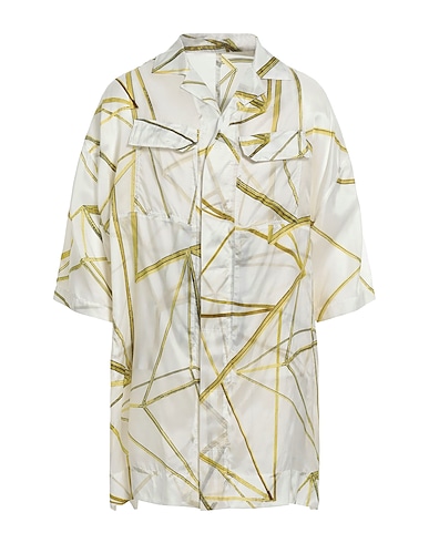 RICK OWENS Patterned shirt White 100% Cupro