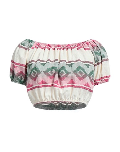VANESSA SCOTT Top Verde 90% Cotone, 8% Poliestere, 2% Altre Fibre