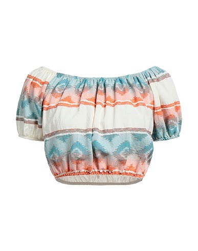 VANESSA SCOTT Top Carta da zucchero 90% Cotone, 8% Poliestere, 2% Altre Fibre