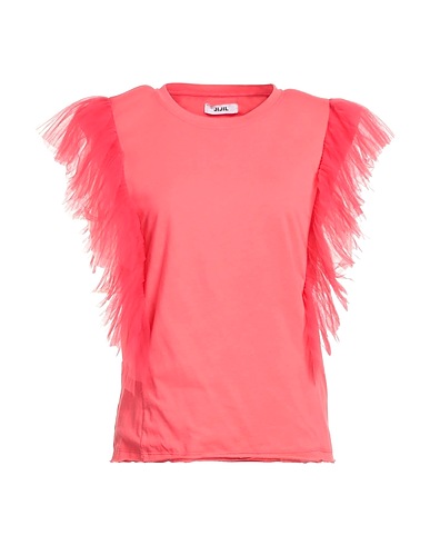 JIJIL T-shirt Coral 100% Cotton, Polyamide, Elastane