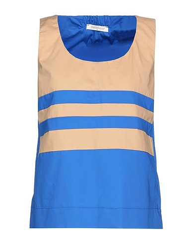 BIANCOGHIACCIO Top Bright blue 100% Cotton
