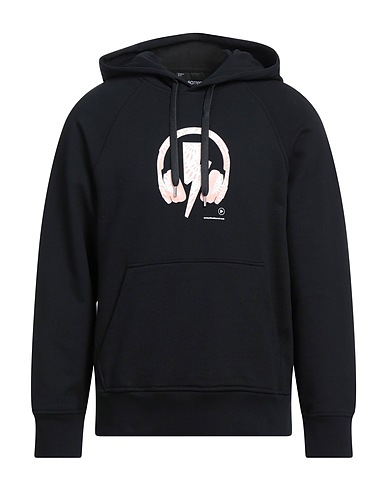 NEIL BARRETT Hooded sweatshirt Black 100% Cotton