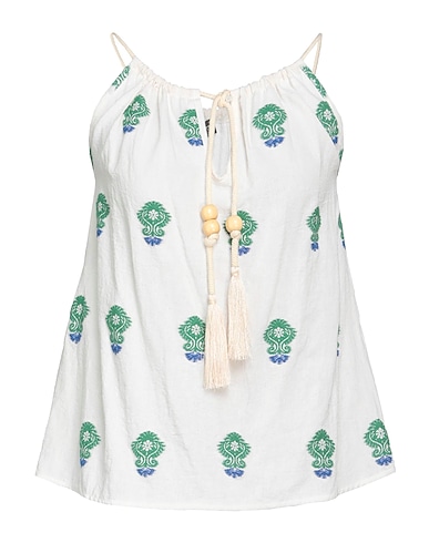 VANESSA SCOTT Top Verde 62% Cotone, 30% Viscosa, 7% Poliestere, 1% Altre Fibre