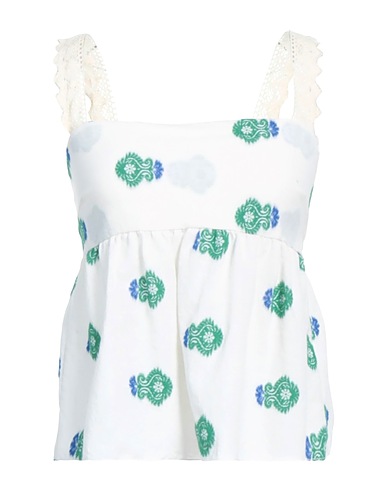 VANESSA SCOTT Top Green 62% Cotton, 30% Viscose, 7% Polyester, 1% Other Fibres