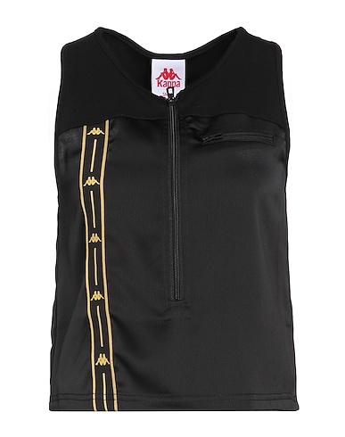 KAPPA Top Black 98% Polyester, 2% Elastane, Cotton