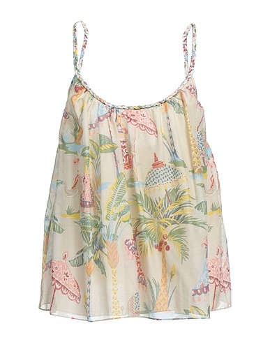REDValentino Top Beige 72% Cotton, 28% Silk