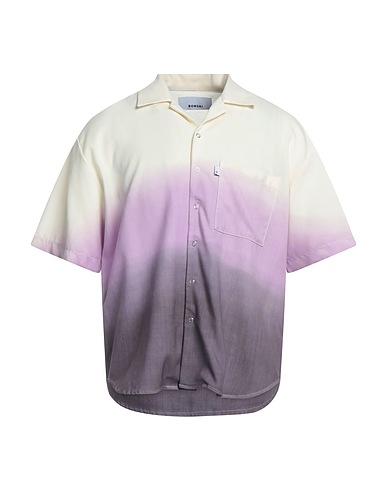 BONSAI Patterned shirt Ivory 99% Virgin Wool, 1% Elastane