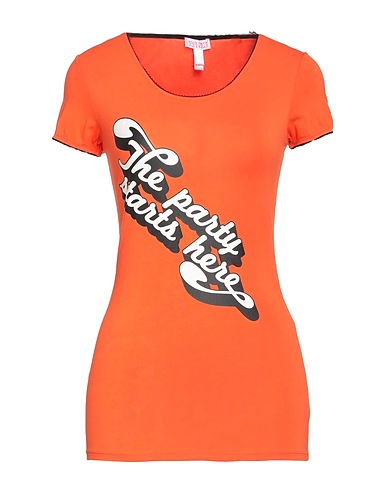 FRANKIE MORELLO T-shirt Orange 95% Cotton, 5% Elastane