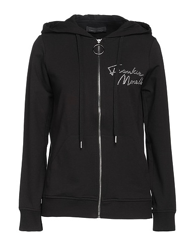 FRANKIE MORELLO Hoodie Schwarz 96% Baumwolle, 4% Elastan