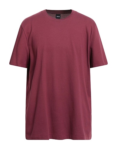 BOSS T-shirt Burgundy 75% Cotton, 25% Polyester
