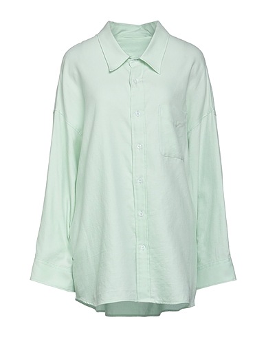 NINE IN THE MORNING Camicie e bluse tinta unita Verde chiaro 100% Cotone