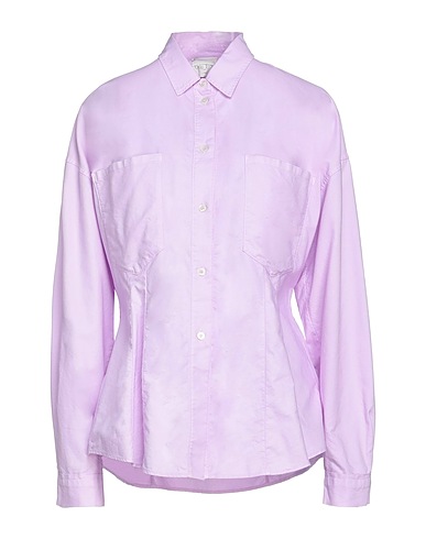 FORTE_FORTE Solid colour shirts & blouses Mauve 100% Cotton