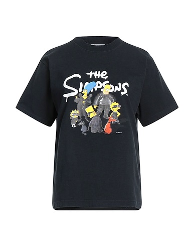 BALENCIAGA T-shirt Black 100% Cotton, Elastane, Polyester