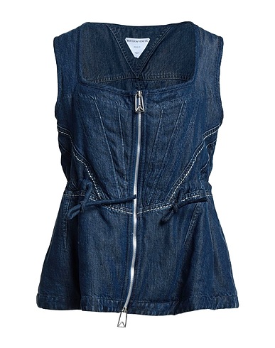 BOTTEGA VENETA Top Blue 100% Lyocell, Polyester, Metallic fiber