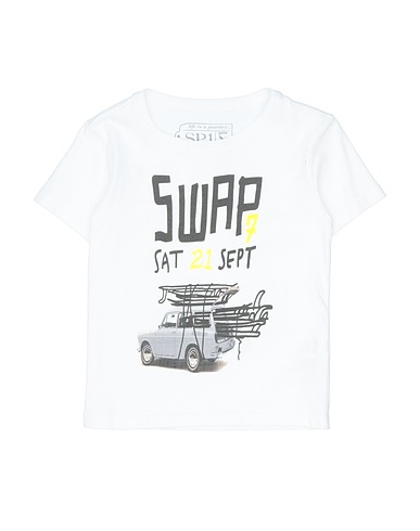 SP1 T-shirt White 100% Cotton, Elastane
