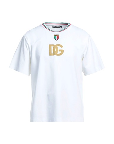 DOLCE&GABBANA T-shirt White 59% Cotton, 38% Polyester, 3% Elastane, Viscose