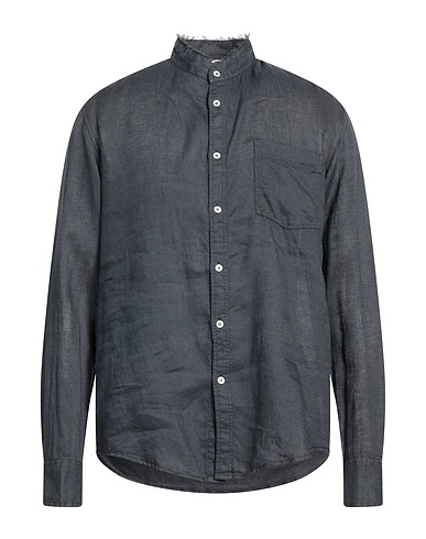 GRIFONI Linen shirt Slate blue 100% Linen