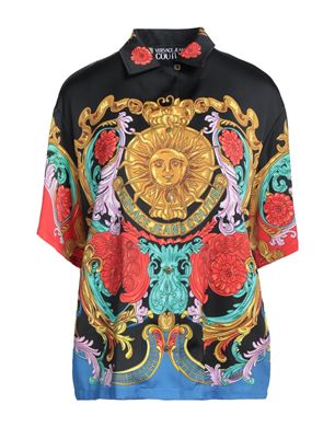 VERSACE JEANS COUTURE 柄入りシャツ＆ブラウス ブラック レディース 35,425円