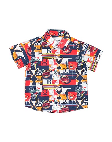 ICEBERG Patterned shirt Red 100% Cotton
