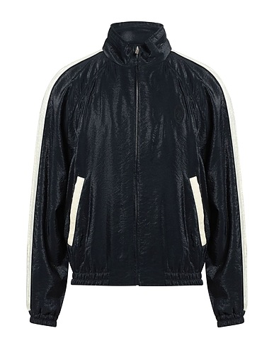 SAINT LAURENT Hooded track jacket  Black 68% Viscose, 32% Polyamide