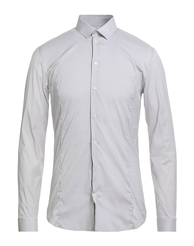 PATRIZIA PEPE Solid colour shirt Light grey 67% Cotton, 27% Polyamide, 6% Elastane