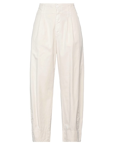 EUROPEAN CULTURE Casual pants Beige 99% Cotton, 1% Elastane