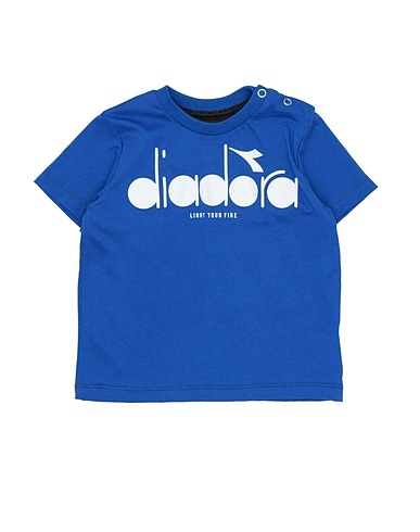 DIADORA T-shirt Bright blue 100% Cotton