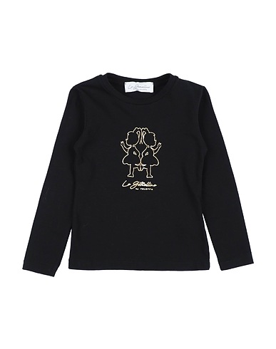 LE GEMELLINE by FELEPPA T-shirt Black 96% Cotton, 4% Elastane