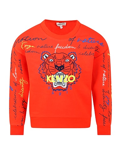 KENZO Felpa Sweatshirt Rosso 100% Cotone