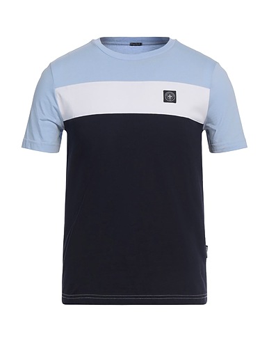 THREE STROKE T-shirt Sky blue 100% Cotton
