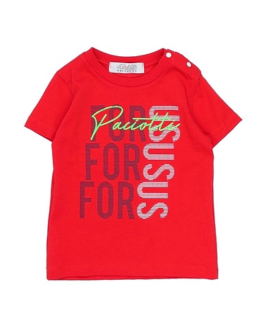 PACIOTTI 4US T-shirt Rosso 100% Cotone