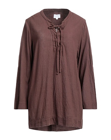 HONORINE Top Brown 100% Cotton