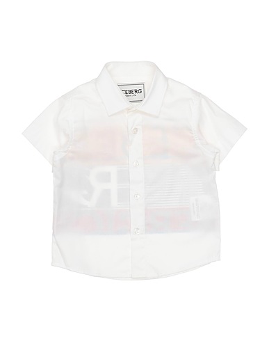 ICEBERG Patterned shirt White 97% Cotton, 3% Elastic fibres