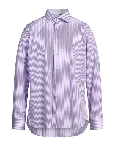 CANALI Striped shirt Lilac 100% Cotton