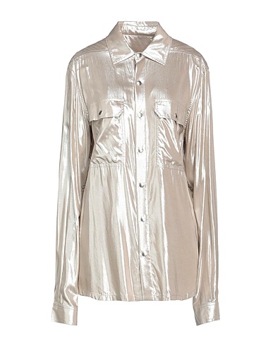 RICK OWENS Solid colour shirts & blouses Platinum 100% Viscose