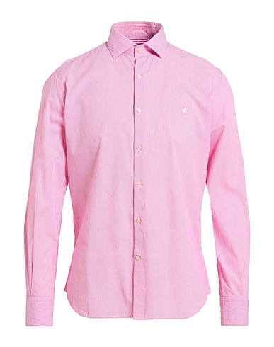 BROOKSFIELD Camicia a righe Rosa 100% Cotone