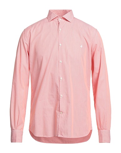 BROOKSFIELD Striped shirt Orange 100% Cotton