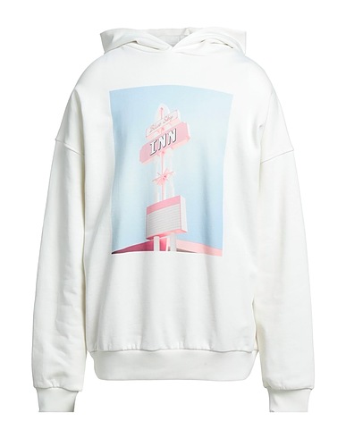 BLUE SKY INN Hooded sweatshirt White 100% Cotton, Elastane