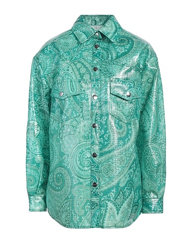 ETRO Patterned shirts & blouses Green 100% Nylon, Polyurethane