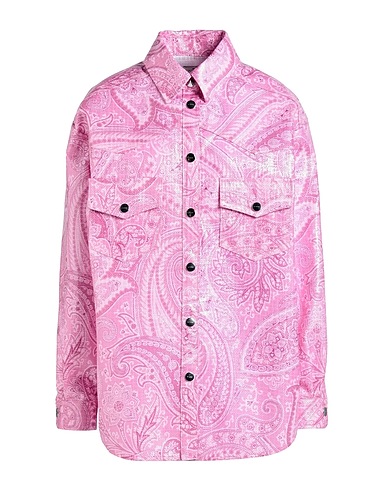 ETRO Patterned shirts & blouses Pink 100% Nylon, Polyurethane