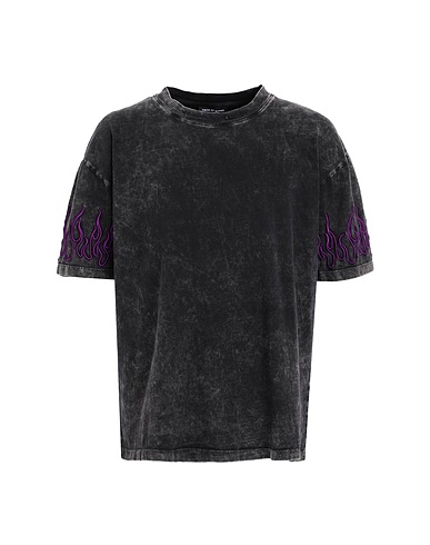 VISION OF SUPER Basic T-shirt Grey 100% Cotton