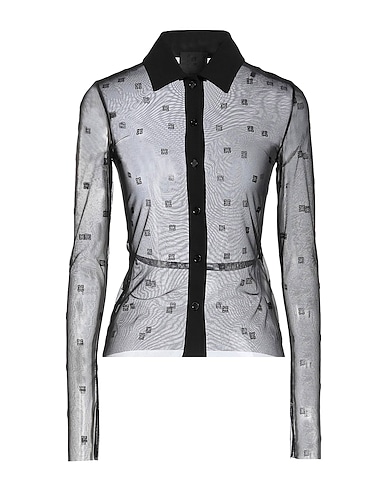 GIVENCHY Patterned shirts & blouses Black 82% Polyamide, 18% Elastane, Viscose