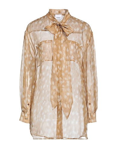 BURBERRY Camicie  e bluse fantasia Senape 100% Seta